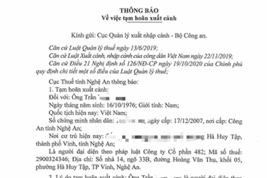 Hàng loạt giám đốc bị tạm hoãn xuất cảnh vì chây ì nộp thuế