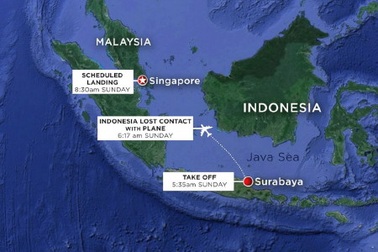 Có tiếng nổ lớn tại khu vực nghi máy bay AirAsia rơi