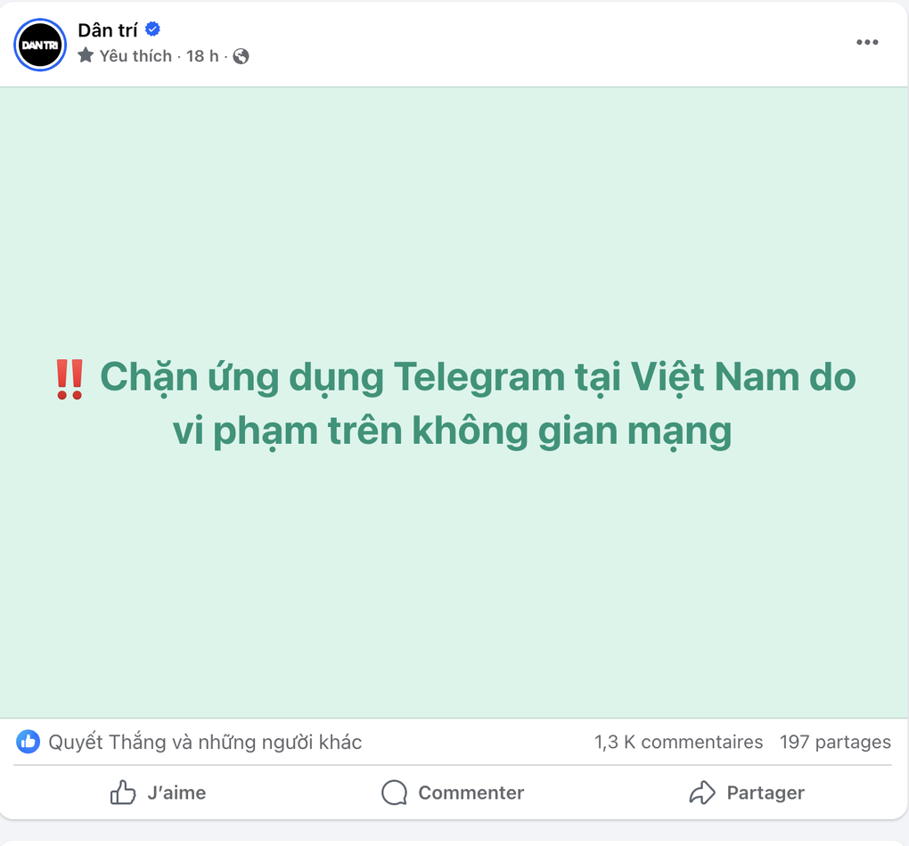 Người dùng Việt ủng hộ chặn Telegram giữa ma trận nhóm độc hại - 1 Người dùng Việt ủng hộ chặn Telegram giữa ma trận nhóm độc hại - 1