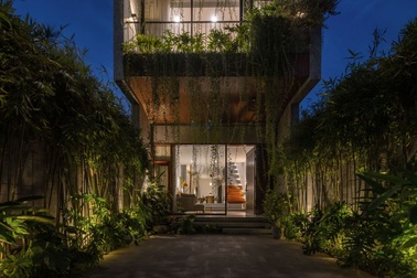 Nhà ống ở phố vẫn đầy đủ cây xanh, ánh sáng như khu vườn nhiệt đới