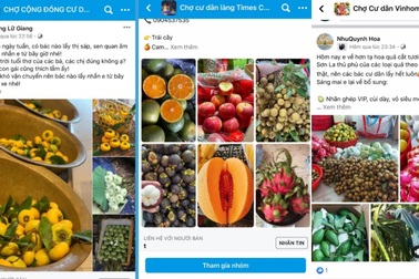 Giãn cách xã hội, "chợ online" chung cư nhộn nhịp "kẻ bán người mua"