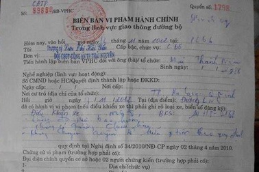 Xử phạt trường hợp đầu tiên chưa sang tên, đổi chủ