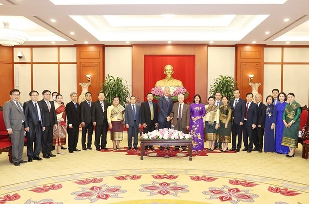 Tổng Bí thư Nguyễn Phú Trọng tiếp Bí thư Trung ương Đảng NDCM Lào - 2 Tổng Bí thư Nguyễn Phú Trọng tiếp Bí thư Trung ương Đảng NDCM Lào - 2
