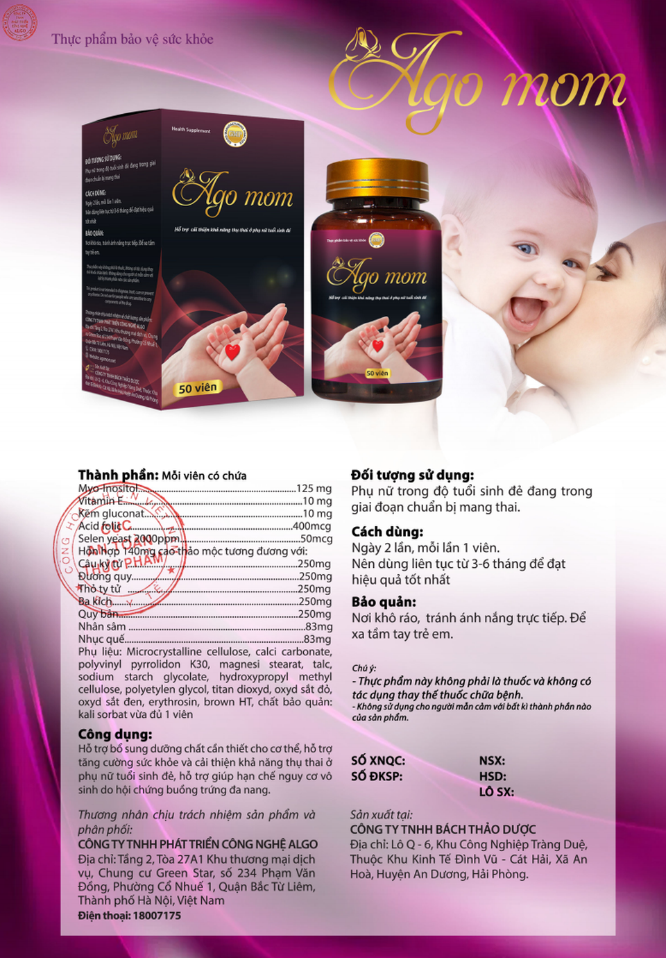 Ago Mom - đồng hành cùng chị em đang gặp tình trạng khó có con - 5