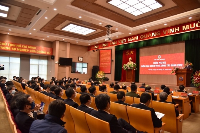 Hội nghị Tổng kết công tác năm 2021 và triển khai công tác năm 2022 của Kiểm toán Nhà nước.