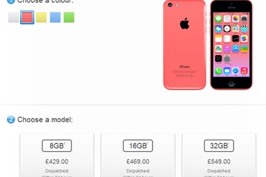 Apple chính thức bán iPhone 5C bản 8GB