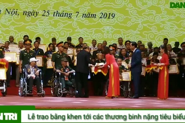 Lễ tuyên dương 500 thương binh nặng trong toàn quốc