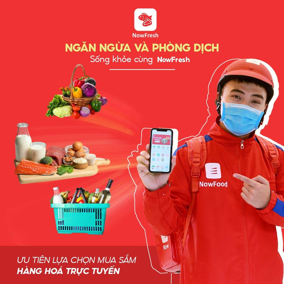 Đà Nẵng: Phát phiếu đi chợ, “NOW” triển khai “đi chợ hộ” miễn phí giao hàng đến 3km - 1 Đà Nẵng: Phát phiếu đi chợ, “NOW” triển khai “đi chợ hộ” miễn phí giao hàng đến 3km - 1