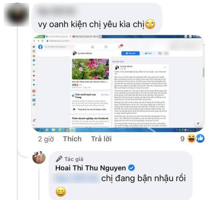 Thu Hoài phản ứng thế nào khi bị Vy Oanh khởi kiện? - Ảnh 2.