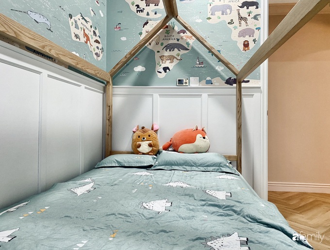 Căn hộ 120m² đẹp bình yên theo phong cách Farmhouse có chi phí hoàn thiện 465 triệu đồng ở Hà Nội - Ảnh 19. Căn hộ 120m² đẹp bình yên theo phong cách Farmhouse có chi phí hoàn thiện 465 triệu đồng ở Hà Nội - Ảnh 19.