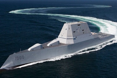 Tàu chiến tàng hình của Mỹ chịu được sóng cao 6m