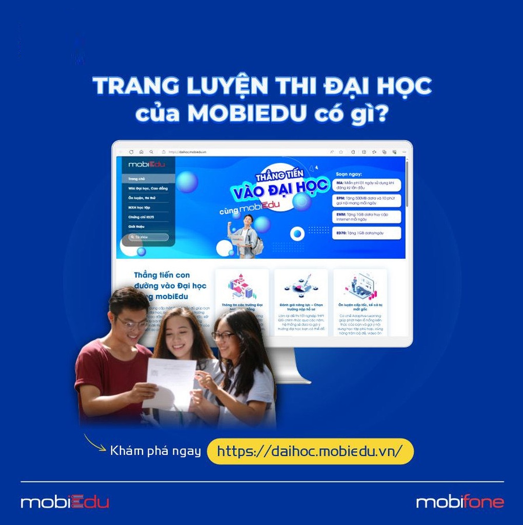 MobiEdu giúp thí sinh yên tâm học tập, nâng cao trình độ - 1 MobiEdu giúp thí sinh yên tâm học tập, nâng cao trình độ - 1