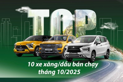 10 ô tô xăng/dầu bán chạy tháng 10: Xe Nhật áp đảo, khách chuộng gầm cao