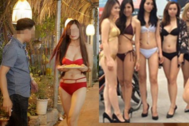 Mặc bikini bán hàng, rót bia: Văn hóa bị lấn lướt bởi thị hiếu tầm thường?