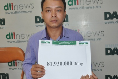 Gần 82 triệu đồng tiếp tục đến với cậu bé Dương bị ung thư máu