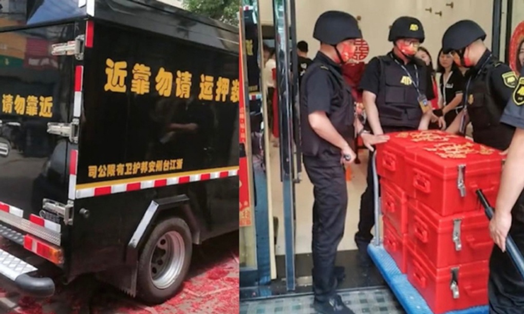 Dùng xe bọc thép chở hơn 33 tỷ đồng tiền mặt và vàng làm sính lễ cưới vợ - 1 Dùng xe bọc thép chở hơn 33 tỷ đồng tiền mặt và vàng làm sính lễ cưới vợ - 1