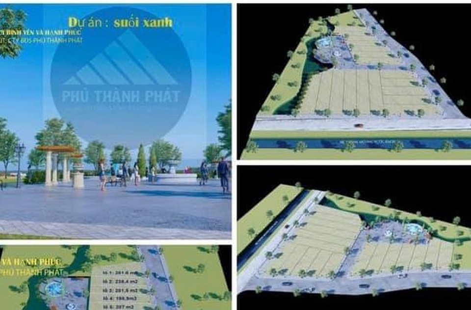 Những hình ảnh dự án "ma" Suối Xanh được rao tràn lan trên mạng xã hội. Những hình ảnh dự án "ma" Suối Xanh được rao tràn lan trên mạng xã hội.