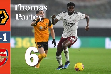 Chấm điểm cầu thủ Arsenal ở thất bại trước Wolves
