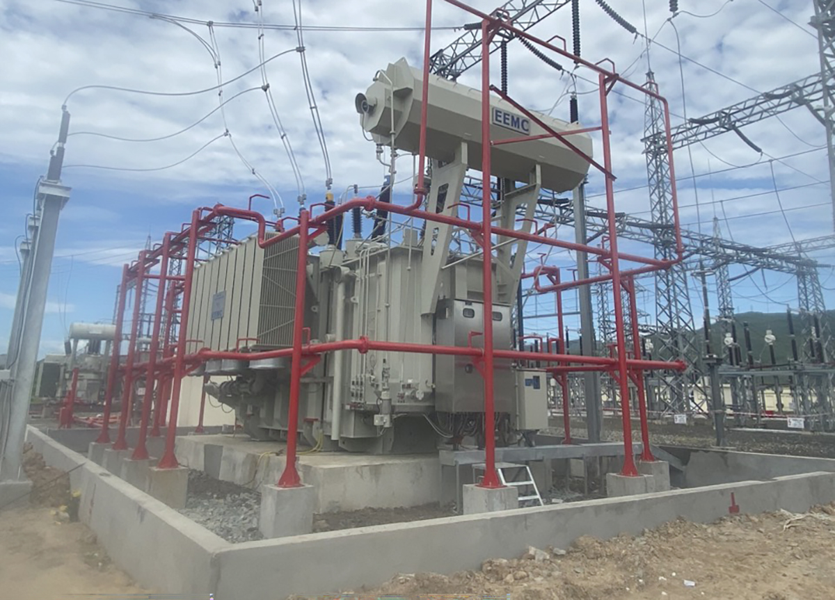 Đóng điện thành công máy biến áp AT2-250MVA của dự án Nâng công suất trạm biến áp 220kV Tuy Hòa - 2