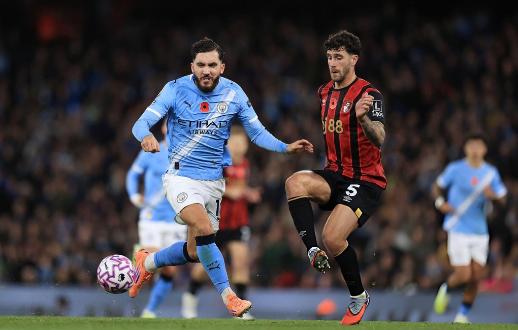 Haaland tỏa sáng, Man City khuất phục Bournemouth và vươn lên nhì bảng - 1 Haaland tỏa sáng, Man City khuất phục Bournemouth và vươn lên nhì bảng - 1