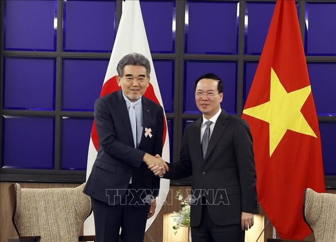 Chủ tịch nước Võ Văn Thưởng tiếp lãnh đạo Hiệp hội chuyên gia Nhật Bản - Việt Nam - 1