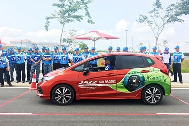 1.400 học viên được đào tạo lái xe an toàn cùng Honda Việt Nam