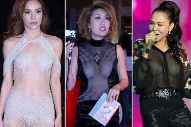 Những sao Việt từng gặp sự cố thời trang “thê thảm” với ánh đèn flash