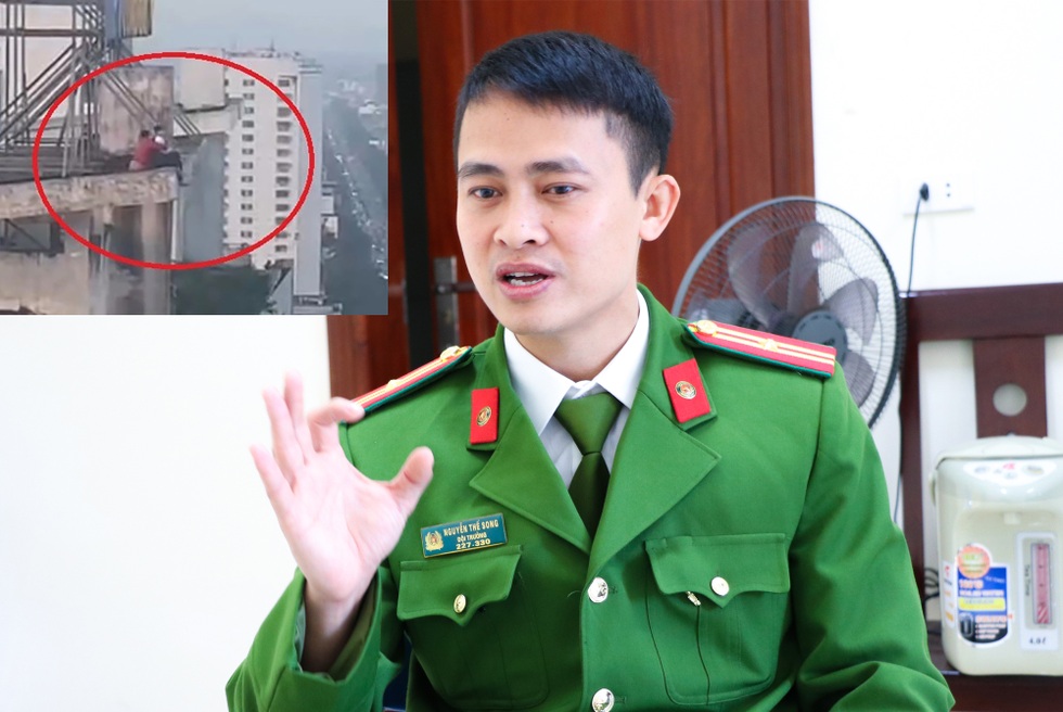 15 giây sinh tử của thiếu tá công an cứu cô gái định nhảy từ tầng 25
