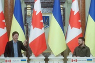 Thủ tướng Canada thăm Kiev, cam kết viện trợ thêm vũ khí cho Ukraine