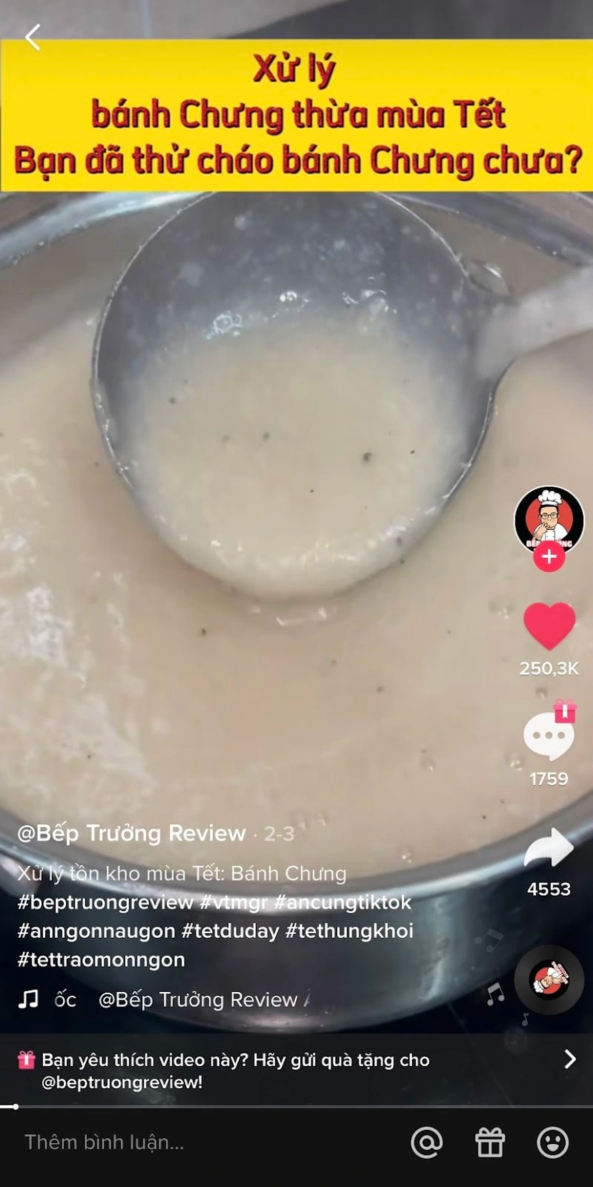Cháo bánh chưng - món ăn độc lạ gây sốt trong giới trẻ - 1 Cháo bánh chưng - món ăn độc lạ gây sốt trong giới trẻ - 1