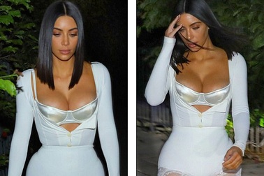 Kim Kardashian lại bị chê mặc lố bịch