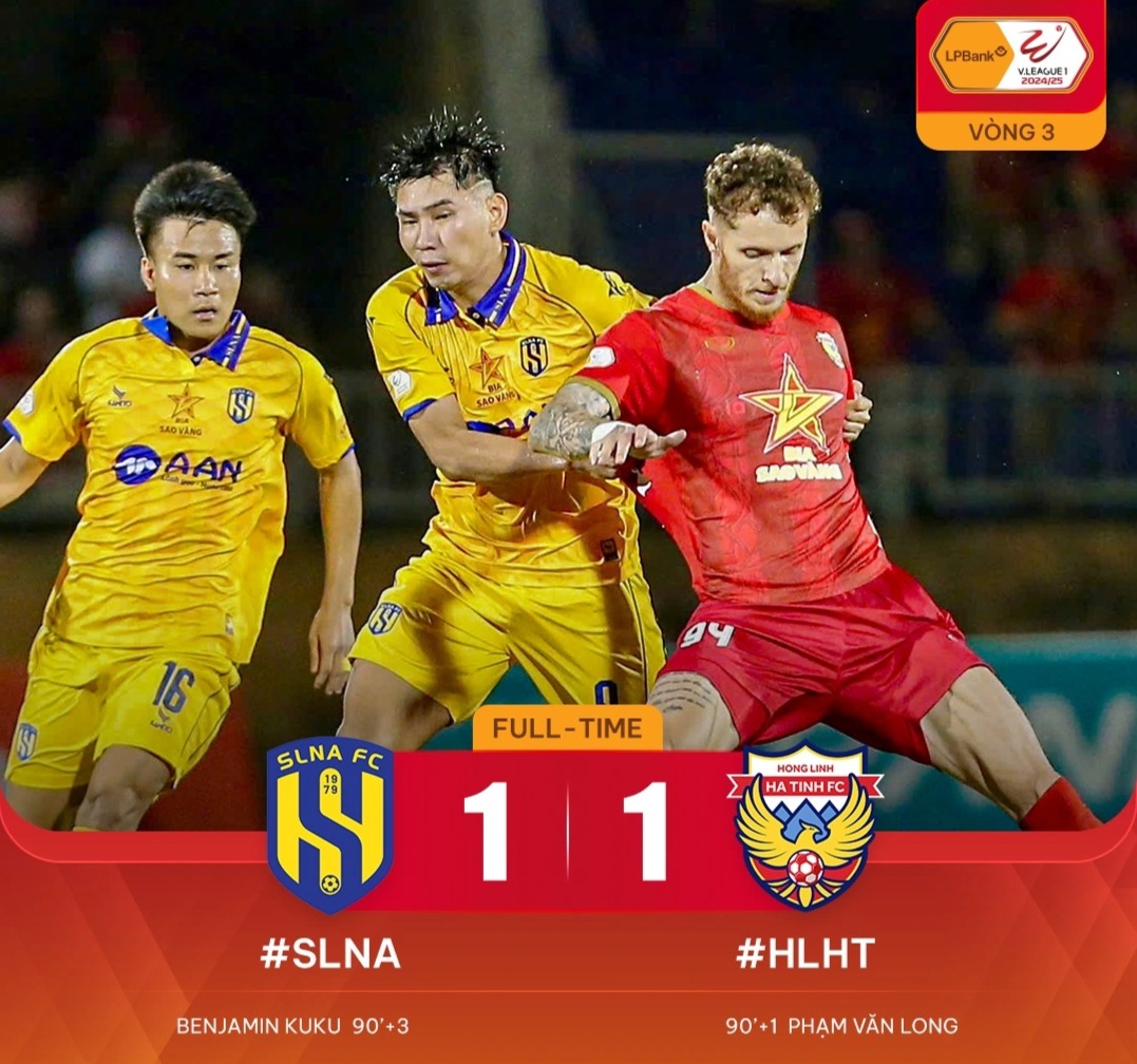 ក្លឹប Quang Nam ចាញ់ SHB Da Nang ចំណែក SL Nghe An ស្មើ Ha Tinh - ២ CLB Quảng Nam đánh bại SHB Đà Nẵng, SL Nghệ An hòa nghẹt thở Hà Tĩnh - 2