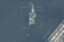 UAV sát thủ trên không của Nga đánh nổ tàu Ukraine vài giây trước khi đổ bộ