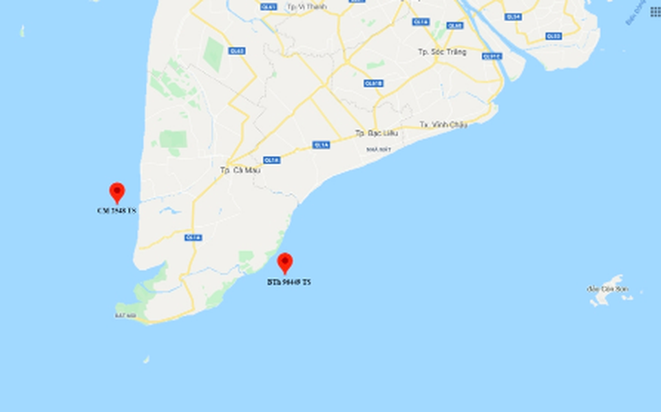 Hai tàu cá chìm trên biển, nhiều ngư dân mất tích - 1