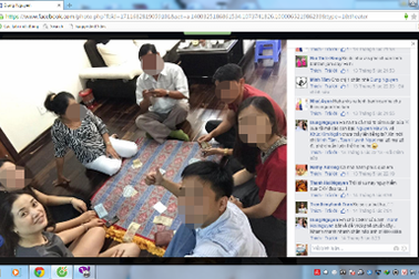 Nữ kiểm sát viên đánh bạc còn "khoe" ảnh trên facebook