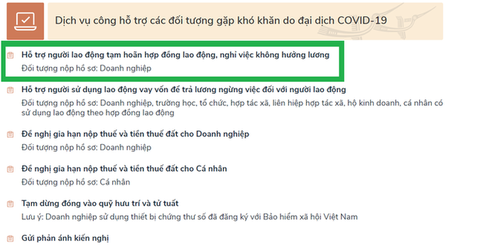 Hướng dẫn cách bấm nút - nhận tiền hỗ trợ cho những người nghỉ việc do Covid-19 - Ảnh 2.