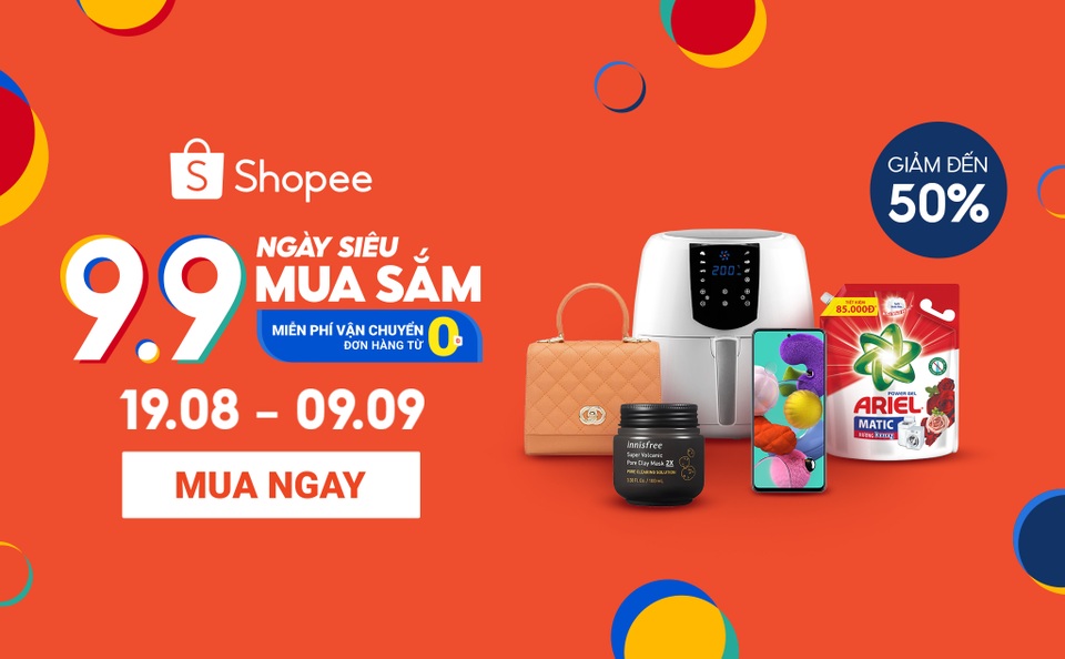 Siêu ưu đãi nổi bật tại Shopee 9.9 Ngày Siêu Mua Sắm - 1 Siêu ưu đãi nổi bật tại Shopee 9.9 Ngày Siêu Mua Sắm - 1