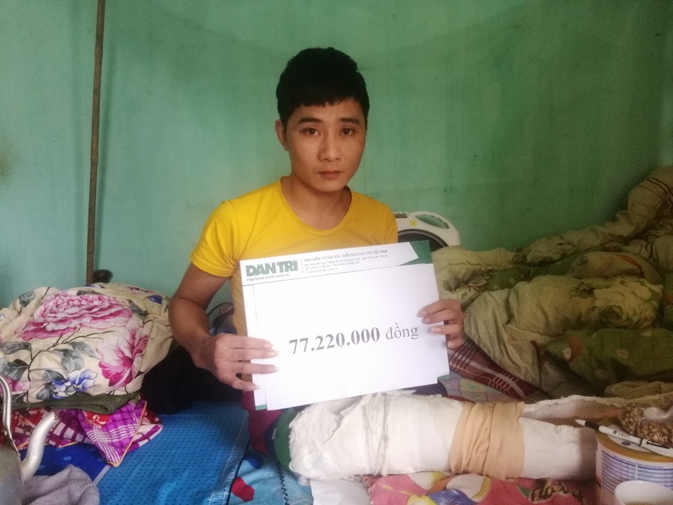 Bạn đọc Dân trí xốc lại tinh thần cho chàng trai bị tai nạn cướp đi một chân - 3 Bạn đọc Dân trí xốc lại tinh thần cho chàng trai bị tai nạn cướp đi một chân - 3