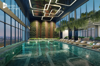 Masteri West Heights dành diện tích cho tiện ích và cảnh quan