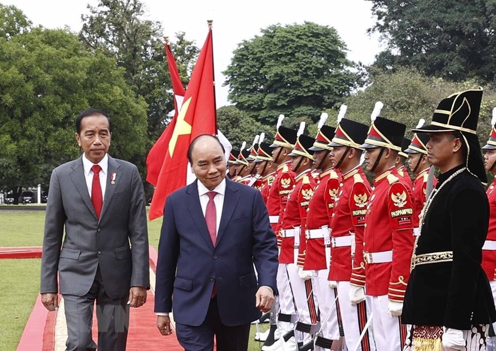 Lễ đón Chủ tịch nước Nguyễn Xuân Phúc thăm cấp Nhà nước tới Indonesia - 8 Lễ đón Chủ tịch nước Nguyễn Xuân Phúc thăm cấp Nhà nước tới Indonesia - 8