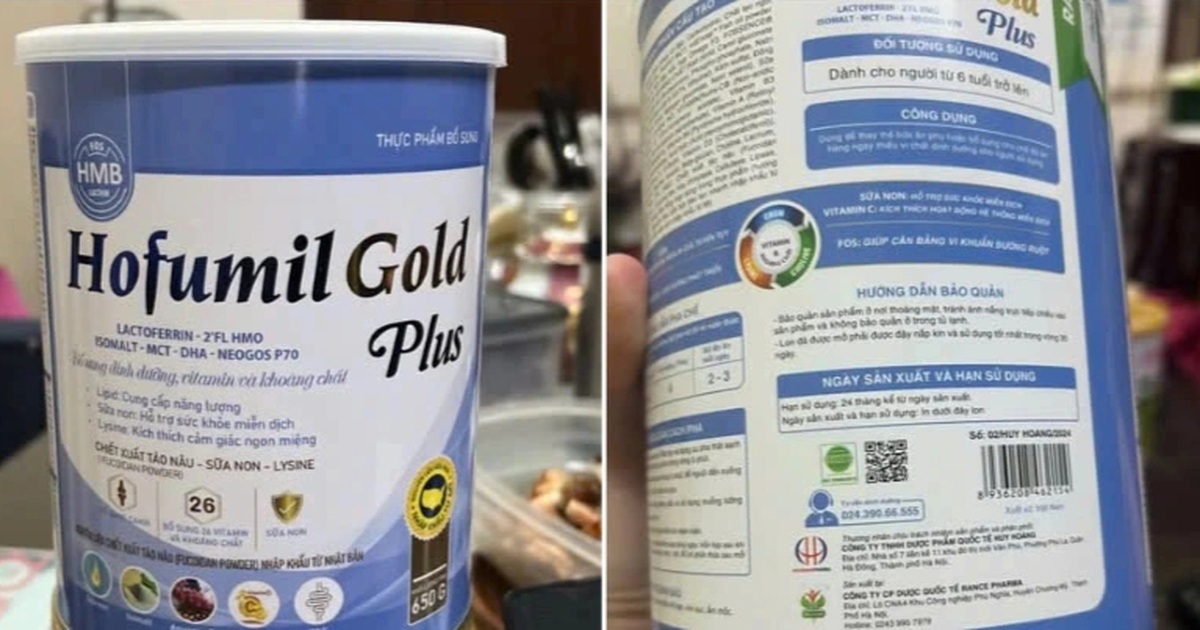 Bệnh viện 108 thu hồi sữa Hofumil Gold Plus của công ty sản xuất sữa giả