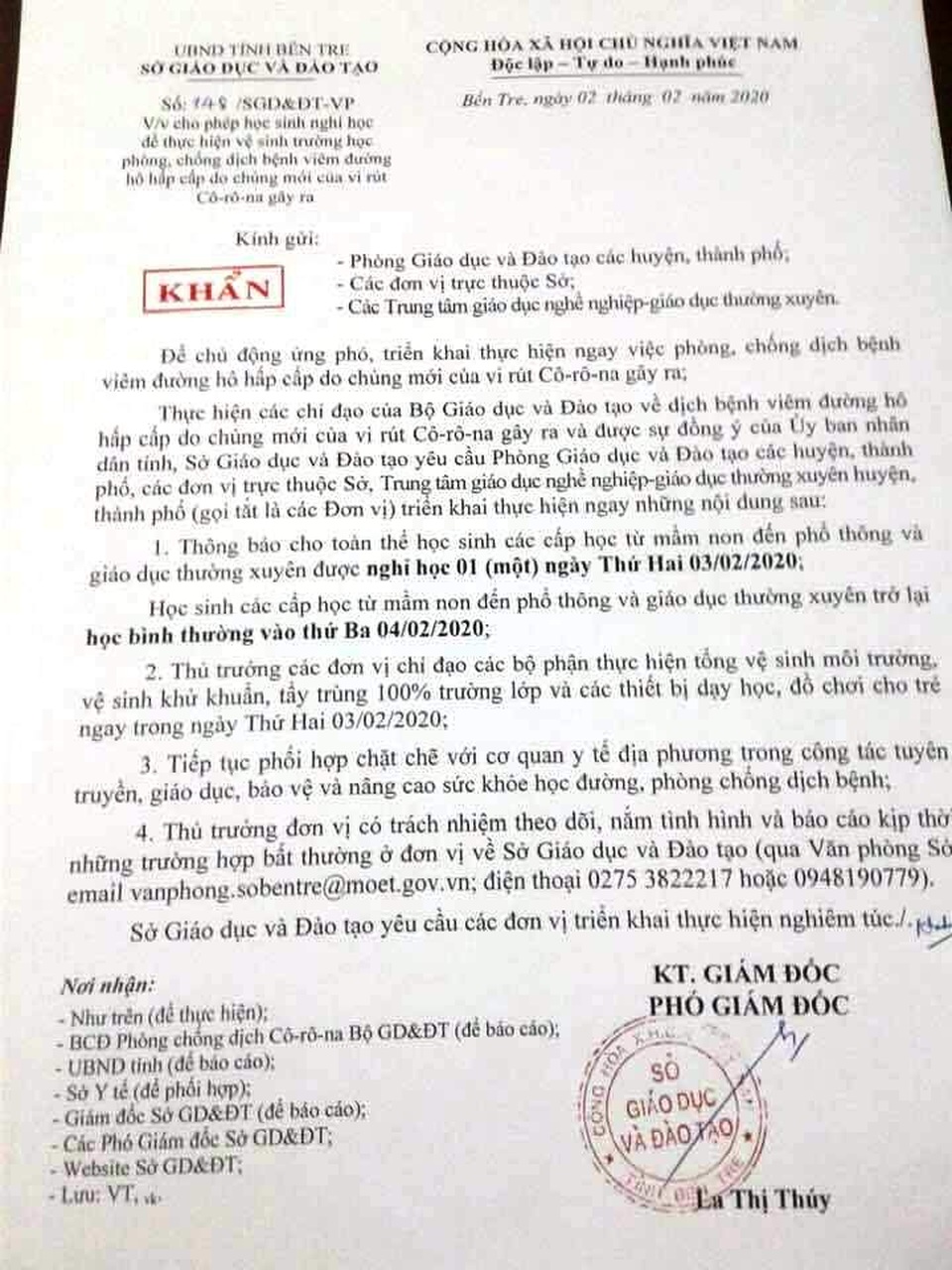 Thêm nhiều tỉnh thành miền Tây cho HS, SV nghỉ học tránh virus corona - 2 Thêm nhiều tỉnh thành miền Tây cho HS, SV nghỉ học tránh virus corona - 2