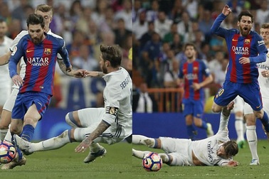 Sergio Ramos bị treo giò 1 trận sau pha vào bóng thô bạo với Messi