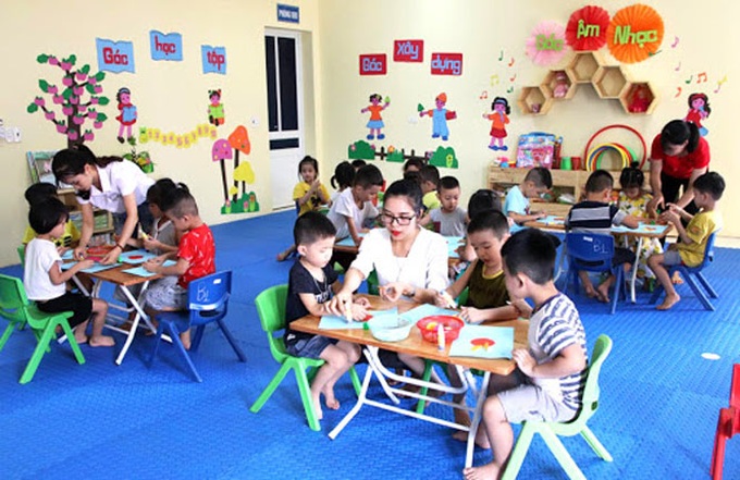 Cho trẻ 3-6 tuổi ở TP.HCM đi học trước. Ảnh minh họa.