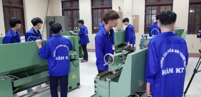 Đào tạo nghề cho học sinh tại Trường Trung cấp nghề miền núi Thanh Hoá