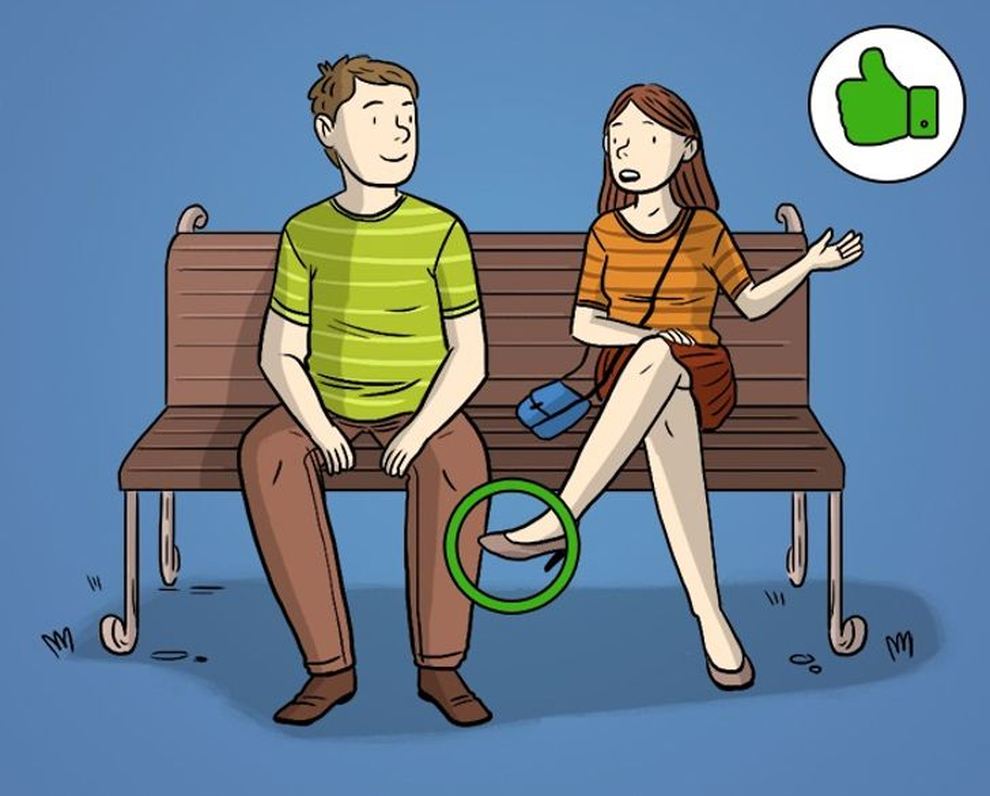 14 ngôn ngữ cơ thể tiết lộ sự thật về mối quan hệ nam nữ - 2 14 ngôn ngữ cơ thể tiết lộ sự thật về mối quan hệ nam nữ - 2