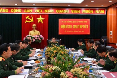 Ủy ban Kiểm tra Quân ủy Trung ương: Xem xét, đề nghị thi hành kỷ luật tổ chức đảng và đảng viên