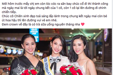 Dàn người đẹp gửi lời chúc Thuỳ Tiên trước chung kết Miss International 2018