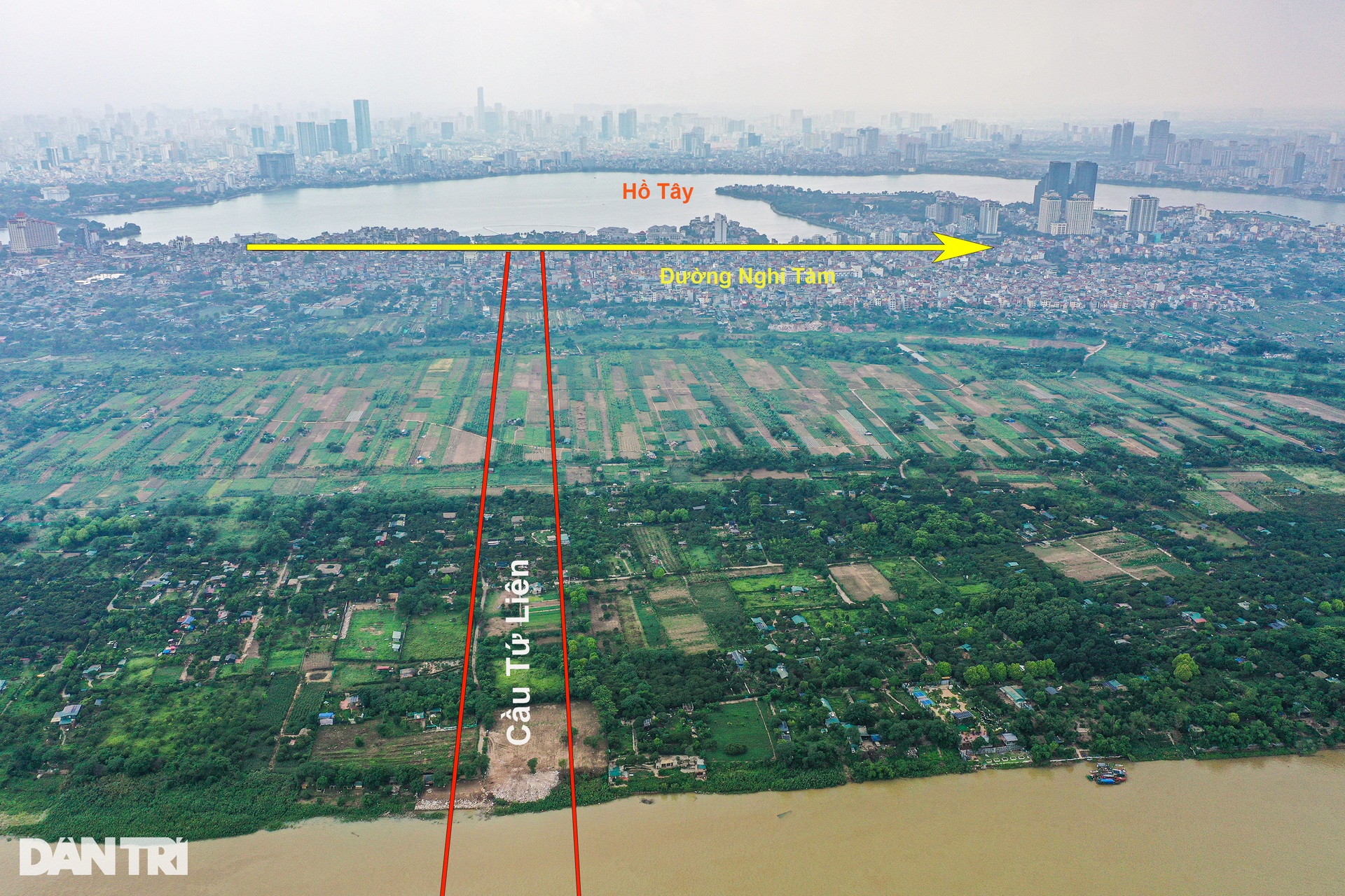 Toàn cảnh khu vực xây cầu Tứ Liên bắc qua sông Hồng và sông Đuống - 6 Toàn cảnh khu vực xây cầu Tứ Liên bắc qua sông Hồng và sông Đuống - 6