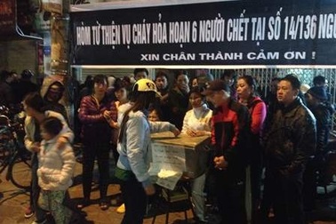 Vụ cháy nhà 6 người chết: Lập hòm công đức kêu gọi hỗ trợ nạn nhân
